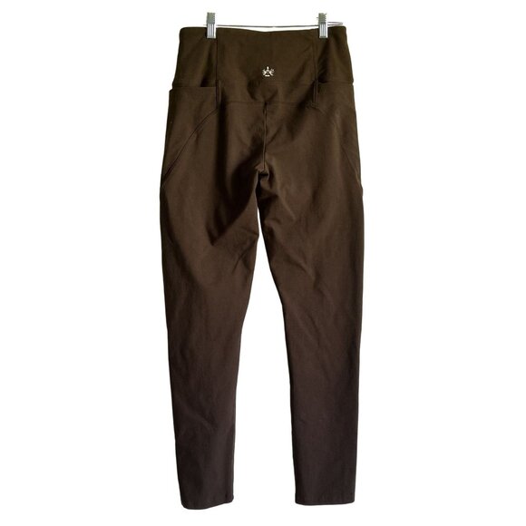 Women With Control Athleisure High-Waist Brown Workout Yoga S Leggings Pockets - Picture 7 of 8